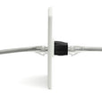 Cat6A Keystone Jack Couplers | Unshielded | 2 Piece | Black | coupler in wall plate