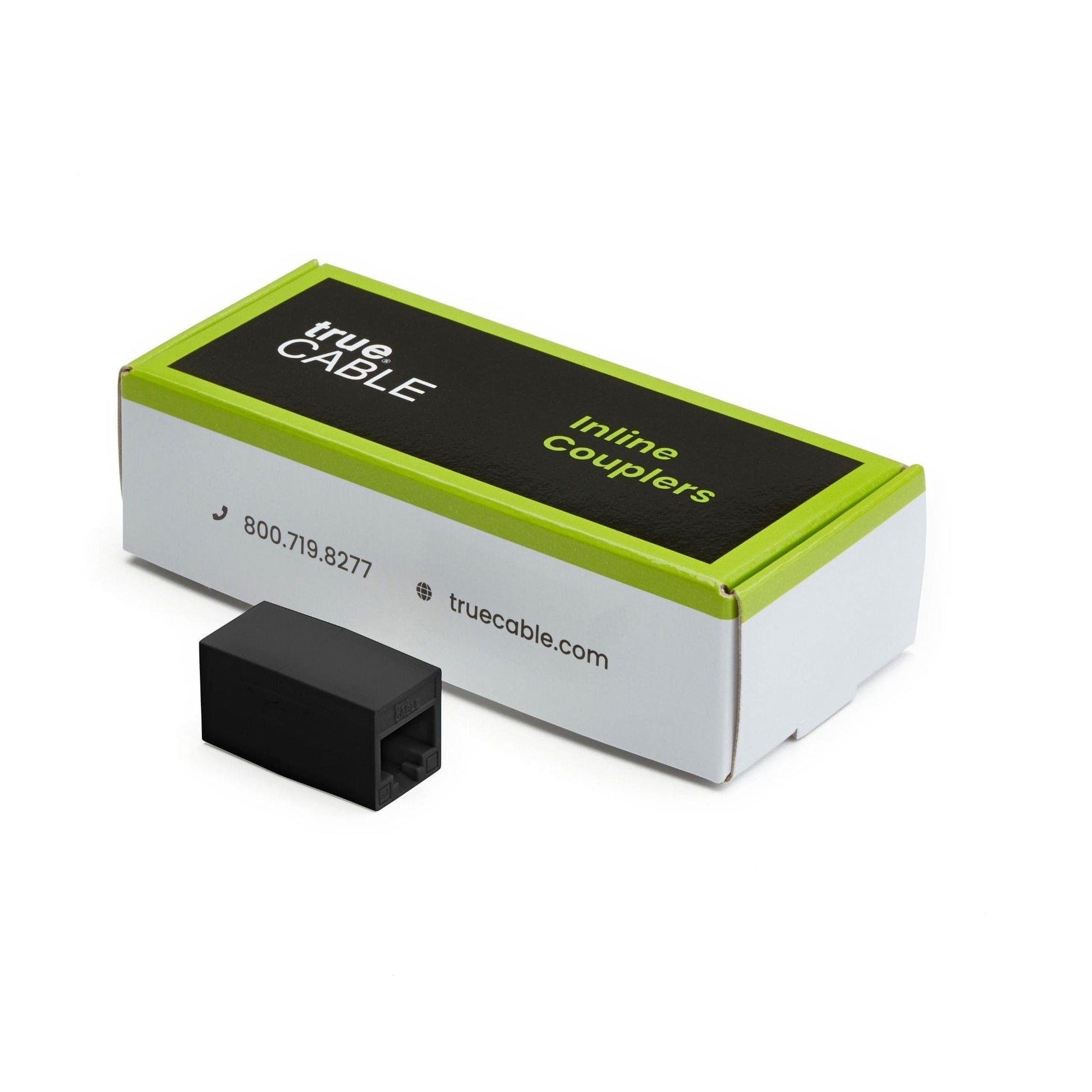 Cat6A Inline Coupler | Unshielded | Black | 6pc | closed box