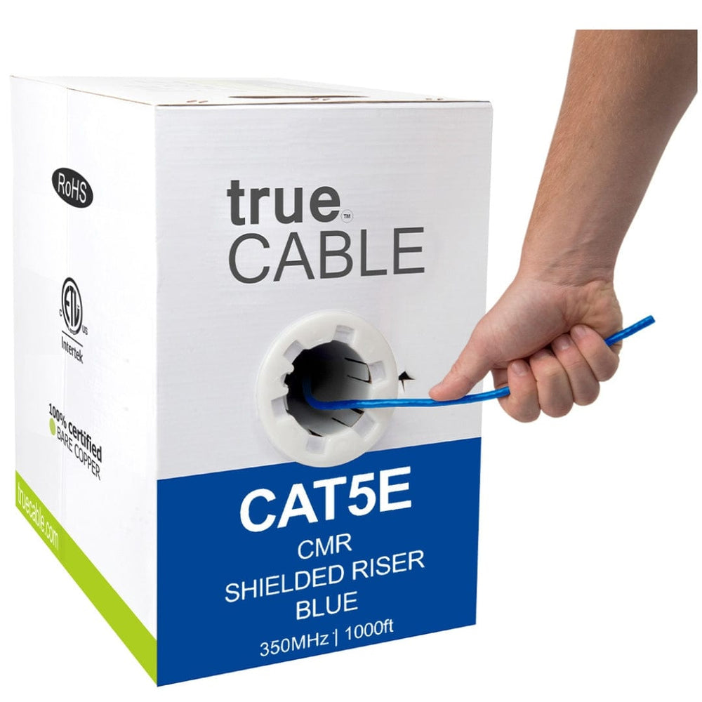 Shielded Cat5e Riser Ethernet Cable | FREE SHIPPING | trueCABLE