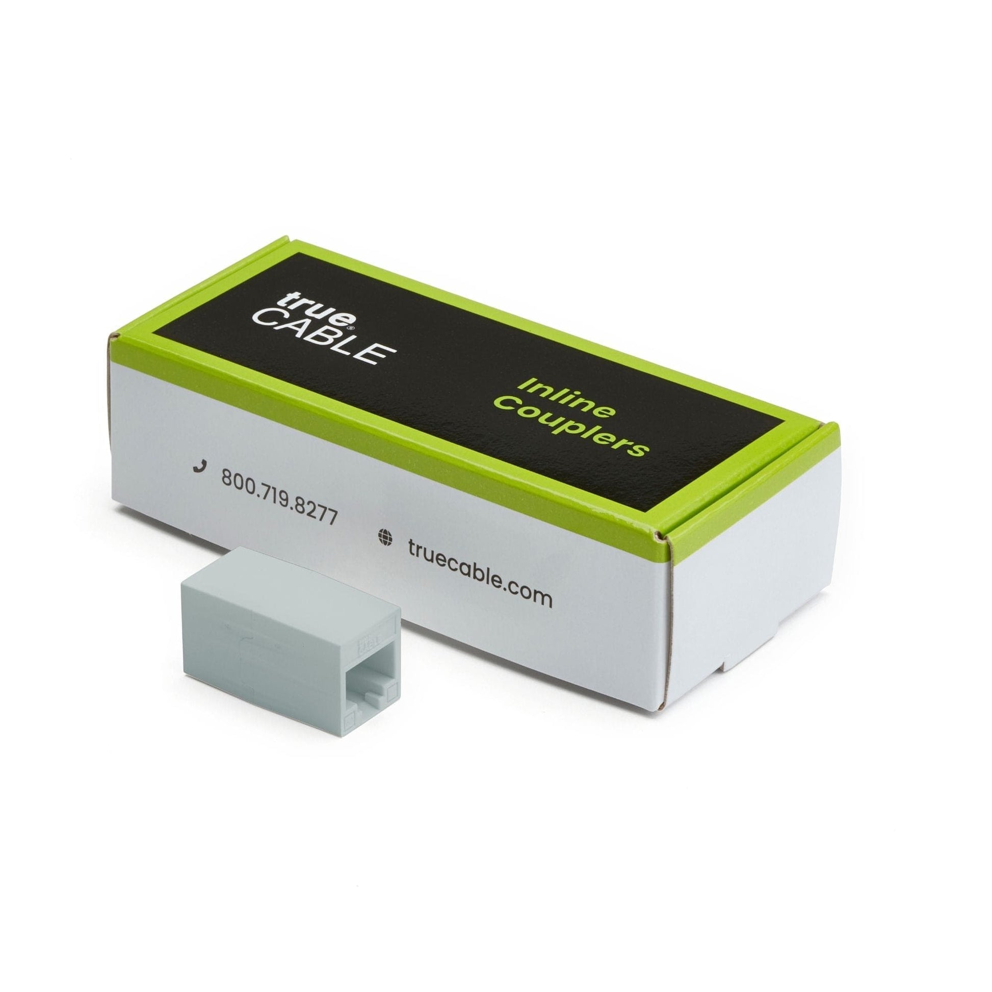 Cat6A Inline Coupler | Unshielded | Gray | 6pc | closed box