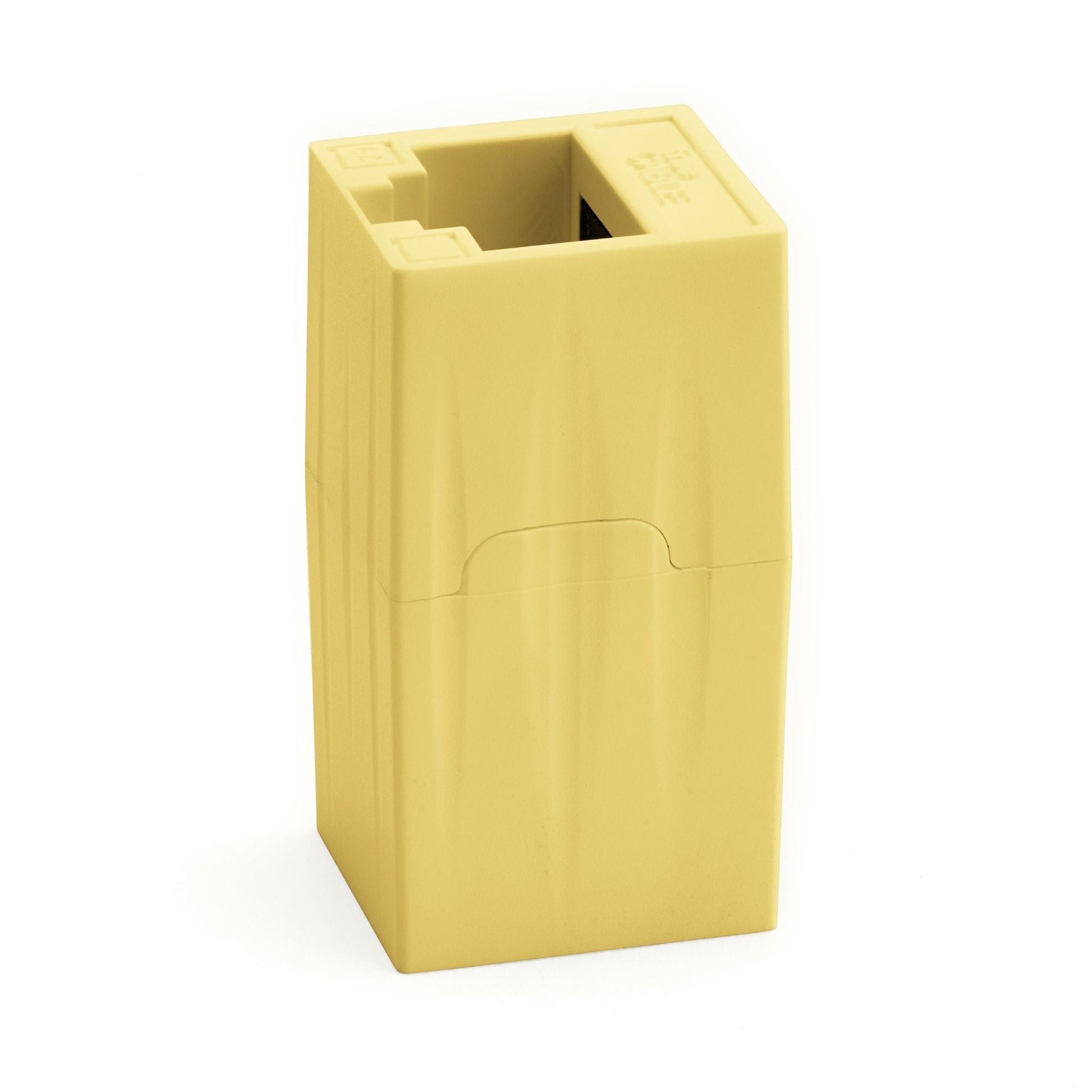 Cat6A Inline Coupler | Unshielded | Yellow | 6pc | standing up