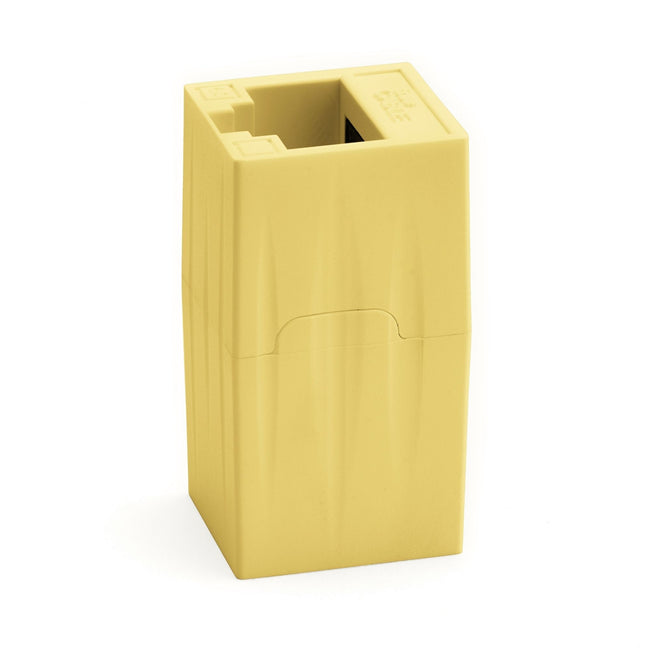 Cat6A Inline Coupler | Unshielded | Yellow | 6pc | standing up