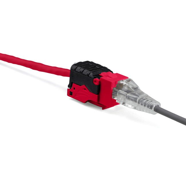 Cat5e Toolless Keystone Jack | Unshielded | 2pc | Red