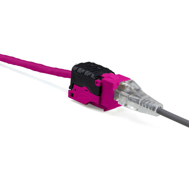 Cat6 Toolless Keystone Jack | Unshielded | 2pc | Pink