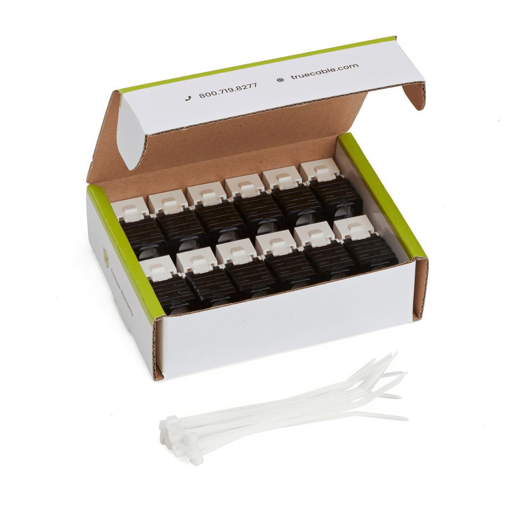 Cat5e Toolless Keystone Jack | Unshielded | 12pc | White