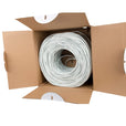 Cat5e Shielded Riser Ethernet Cable White 1000ft trueCABLE Open Box