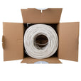 Cat5e Shielded Plenum Ethernet Cable White 1000ft trueCABLE Open Box