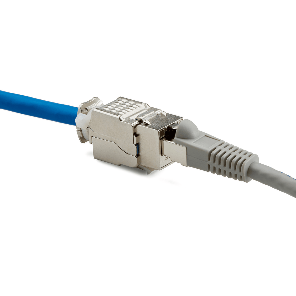Rj45 Connectors VCE Cat6A Shielded Keystone Jacks 12-Pack - Tool-less ...