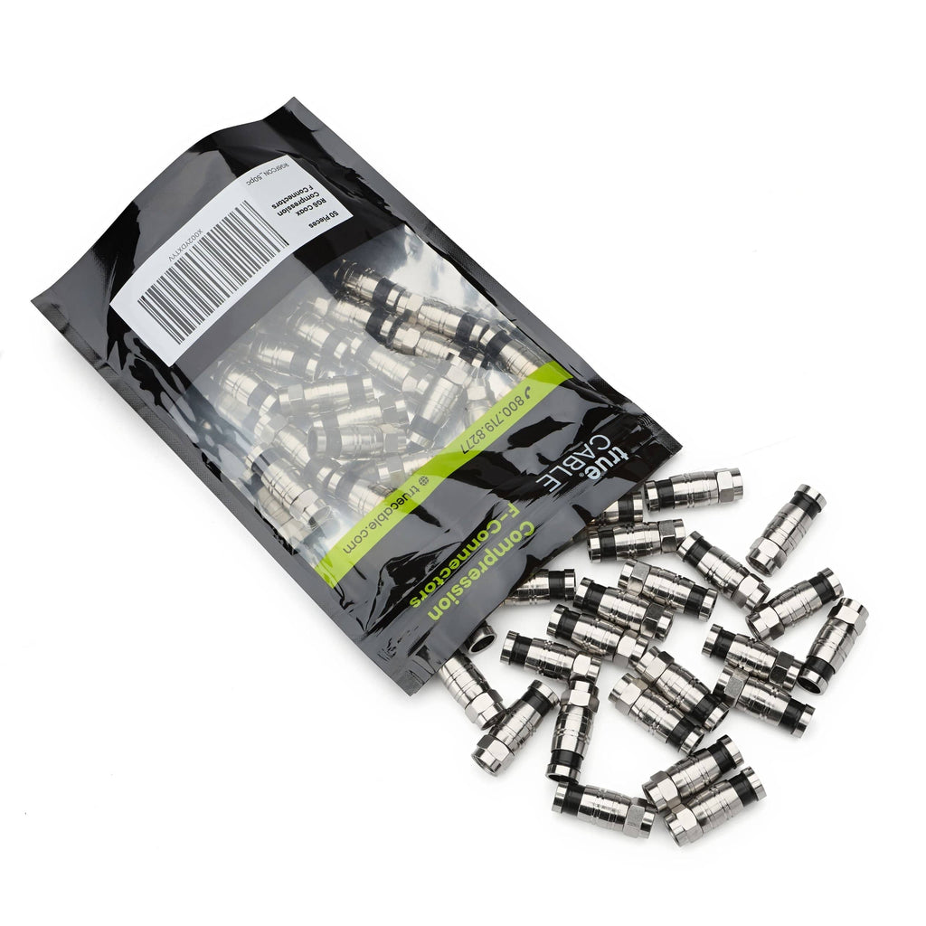 RG6 f connector, bag spilled, 50 piece