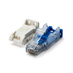 Cat6a unshielded field term plug, two parts, 2 piece