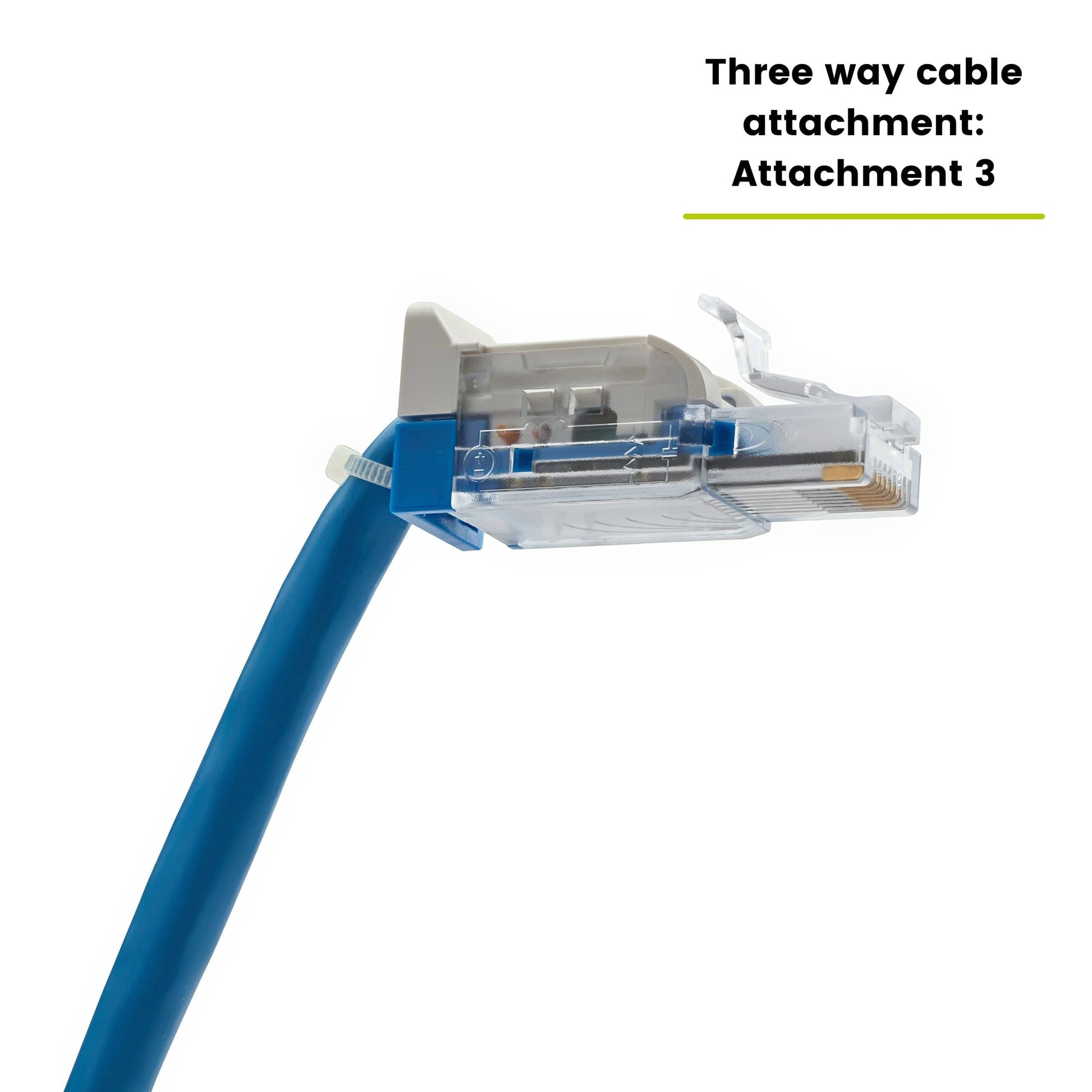 Cat6a unshielded field term plug, terminated, 12 piece