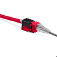 Cat6A Toolless Keystone Jack | Unshielded | 2pc | Red
