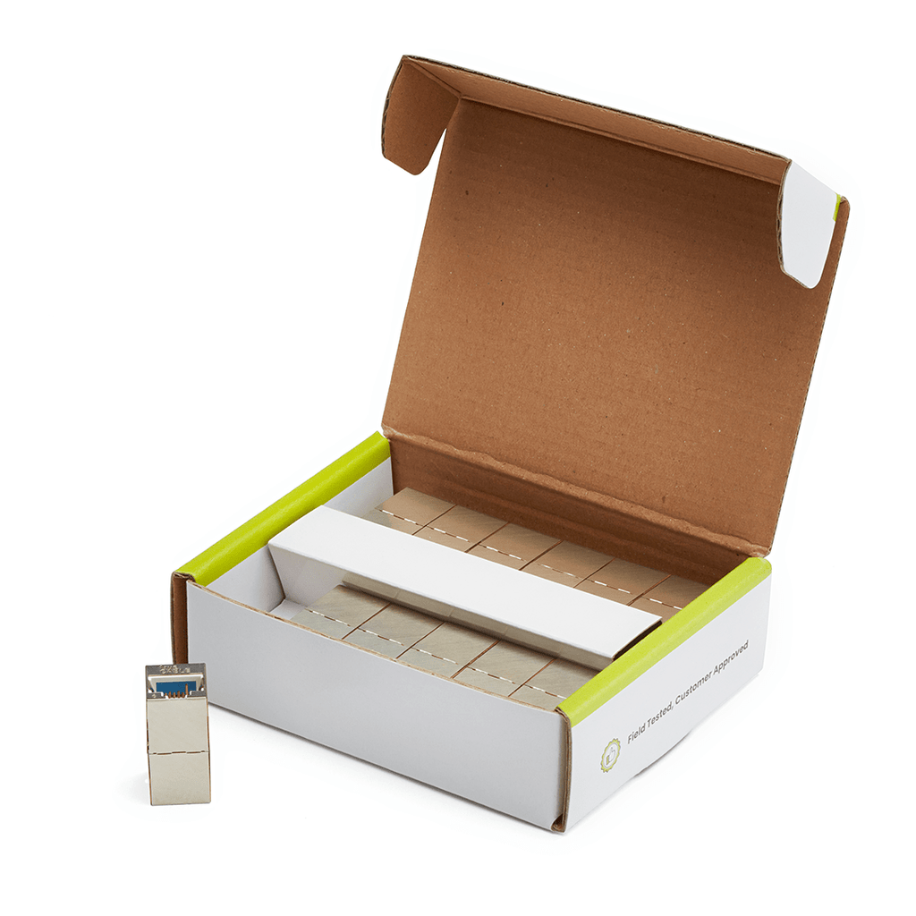 Cat6 Inline Coupler | Shielded | 12pc | opened box