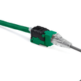 Cat6 Toolless Keystone Jack | Unshielded | 2pc | Green