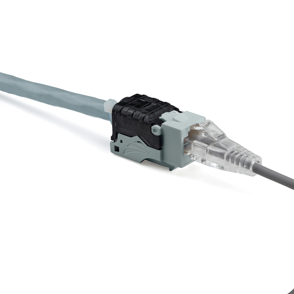 Cat6 Toolless Keystone Jack | Unshielded | 2pc | Gray