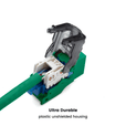 Cat5e Toolless Keystone Jack | Unshielded | 2pc | Green