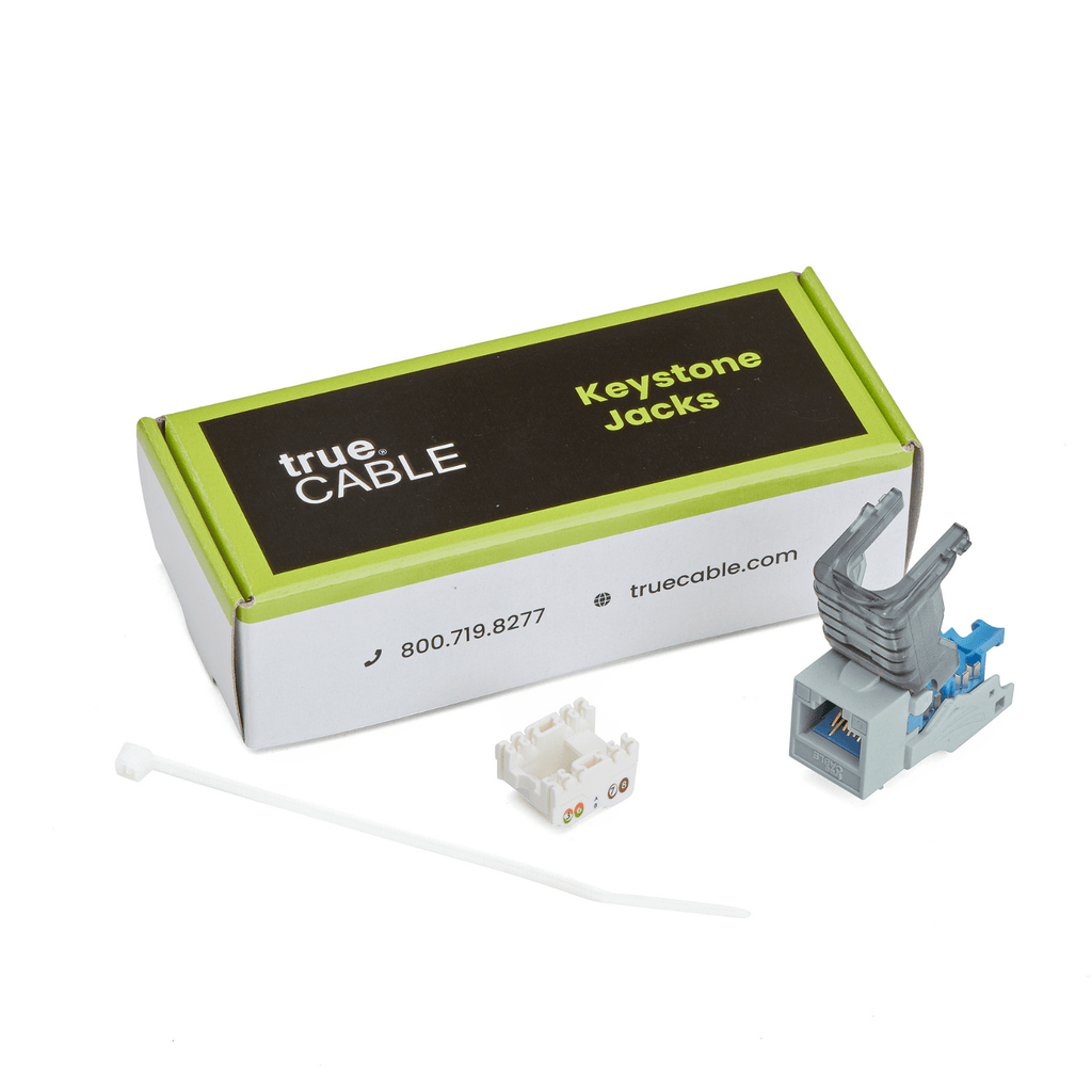 Cat6 Toolless Keystone Jack | Unshielded | 6pc | Packaging | Gray