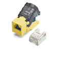 Cat6 Toolless Keystone Jack | Unshielded | 2pc | Yellow