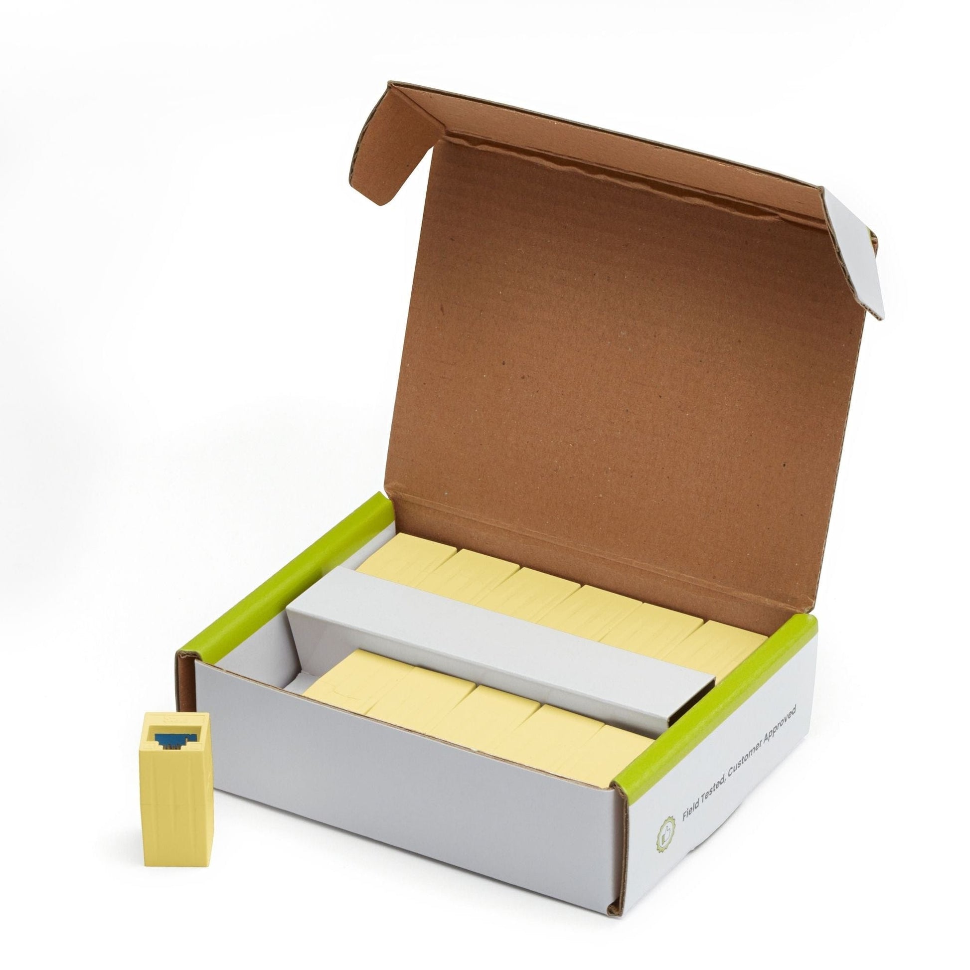 Cat6 Inline Coupler | Unshielded | Yellow | 12pc | open box