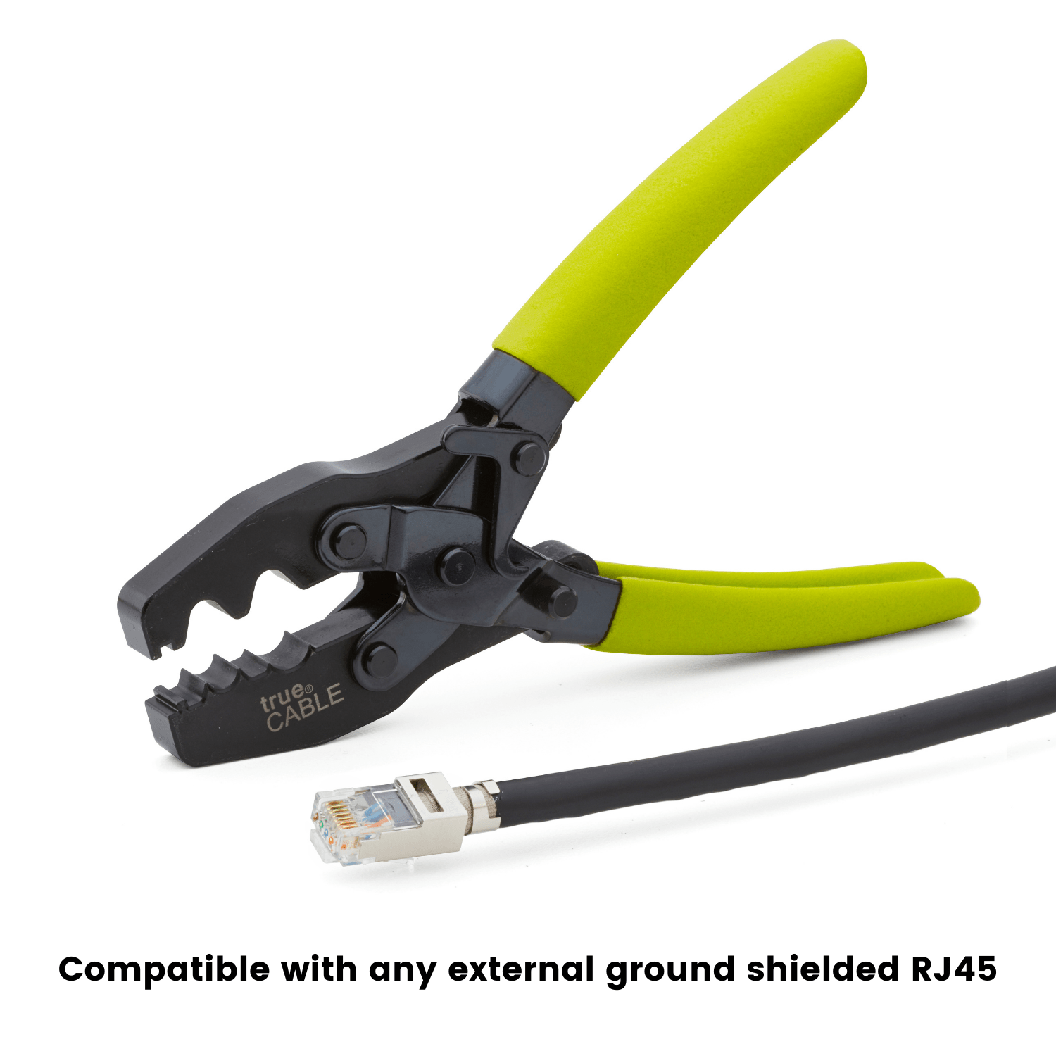 trueCABLE External Ground Crimp Tool, Compatible with Shielded External Ground RJ45 Connectors, trueGROUND