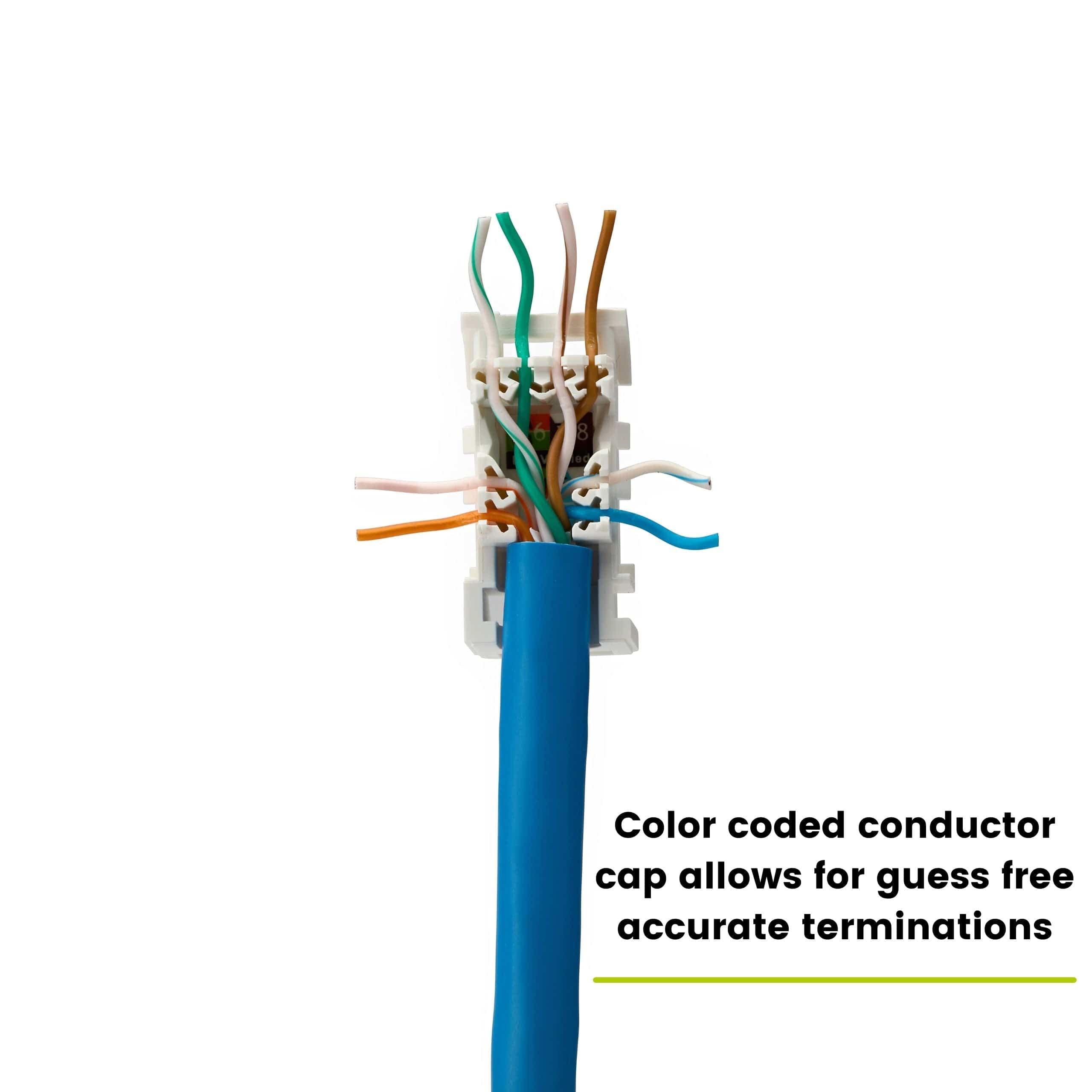 RJ45 STP Field Termination Plug For Cat6a Cable