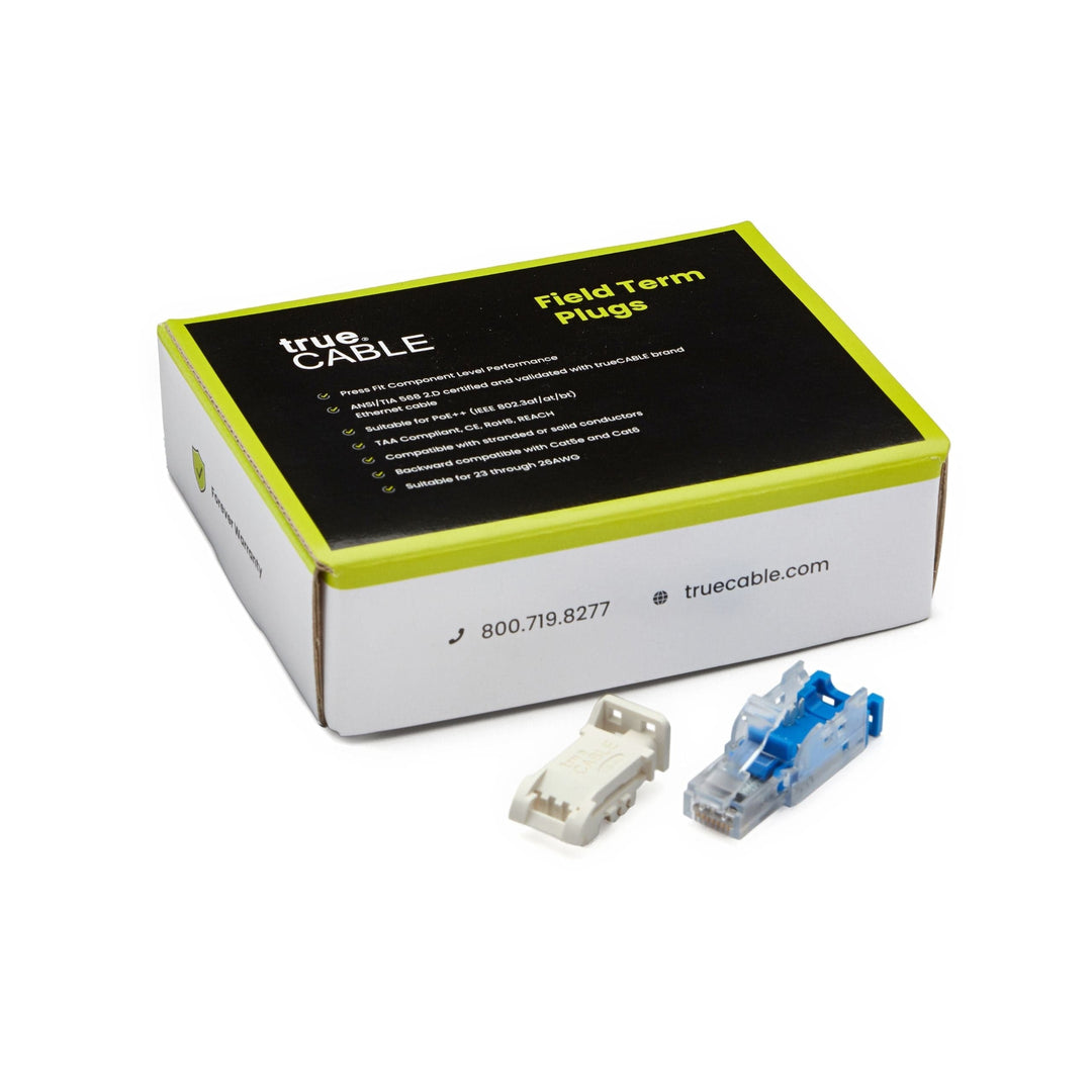 Cat6a unshielded field term plug, closed box, 12 piece