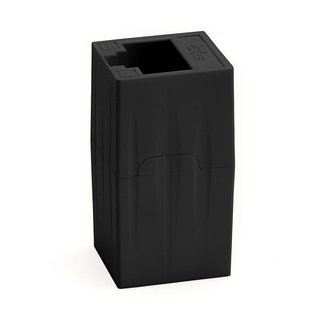 Cat6A Inline Coupler | Unshielded | Black | 2pc | standing up