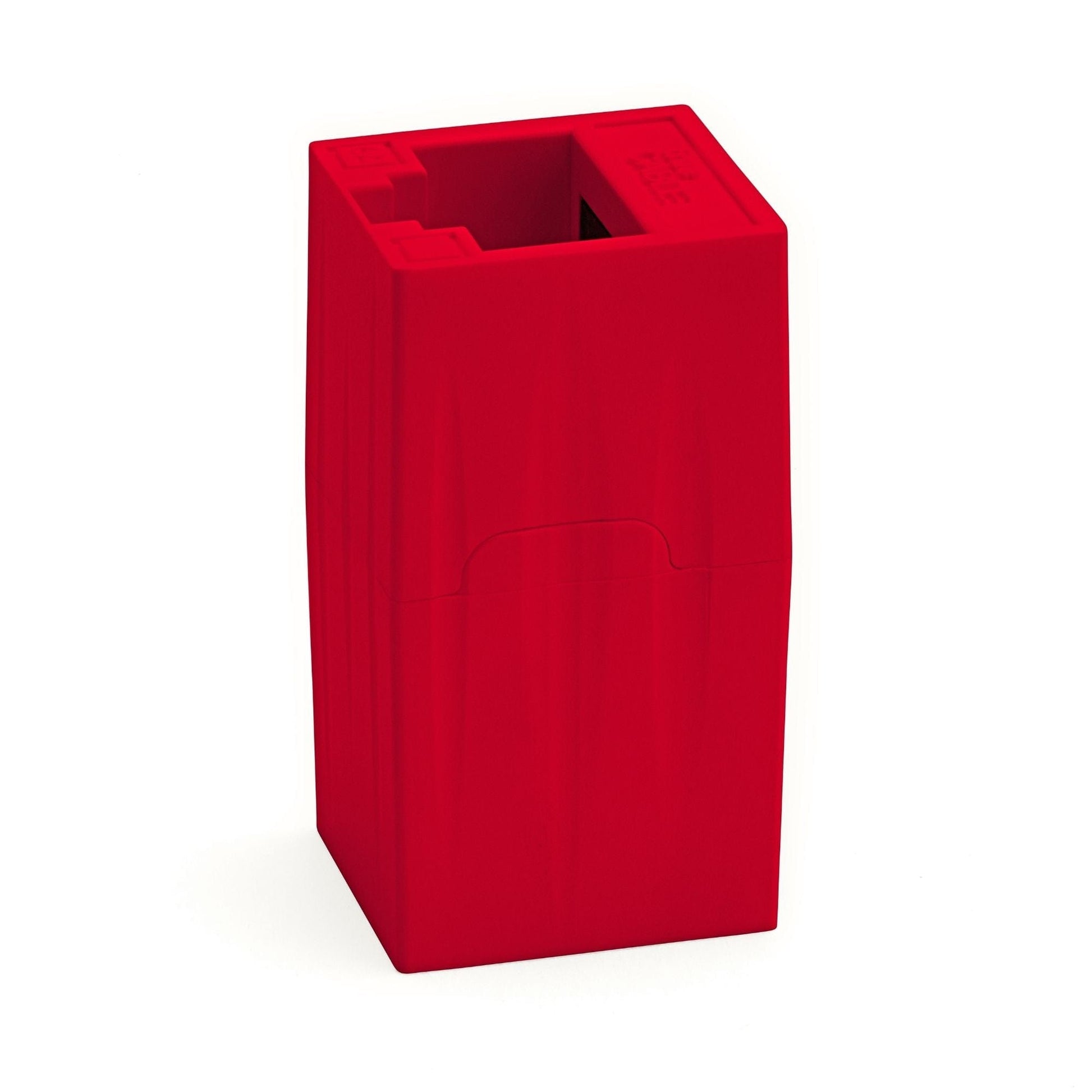 Cat6A Inline Coupler | Unshielded | Red | 6pc | standing up