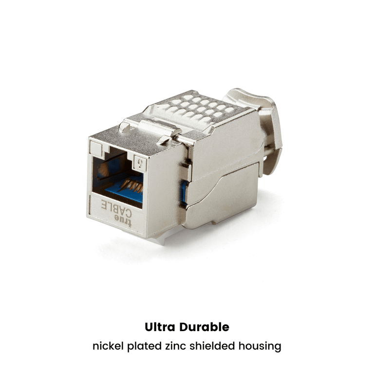 Keystone For Rj45 Cat6 Toolless Keystone Jack | RJ45| Shielded | trueCABLE