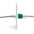 Cat6A Keystone Jack Couplers | Unshielded | 2 Piece | Green | coupler in wall plate