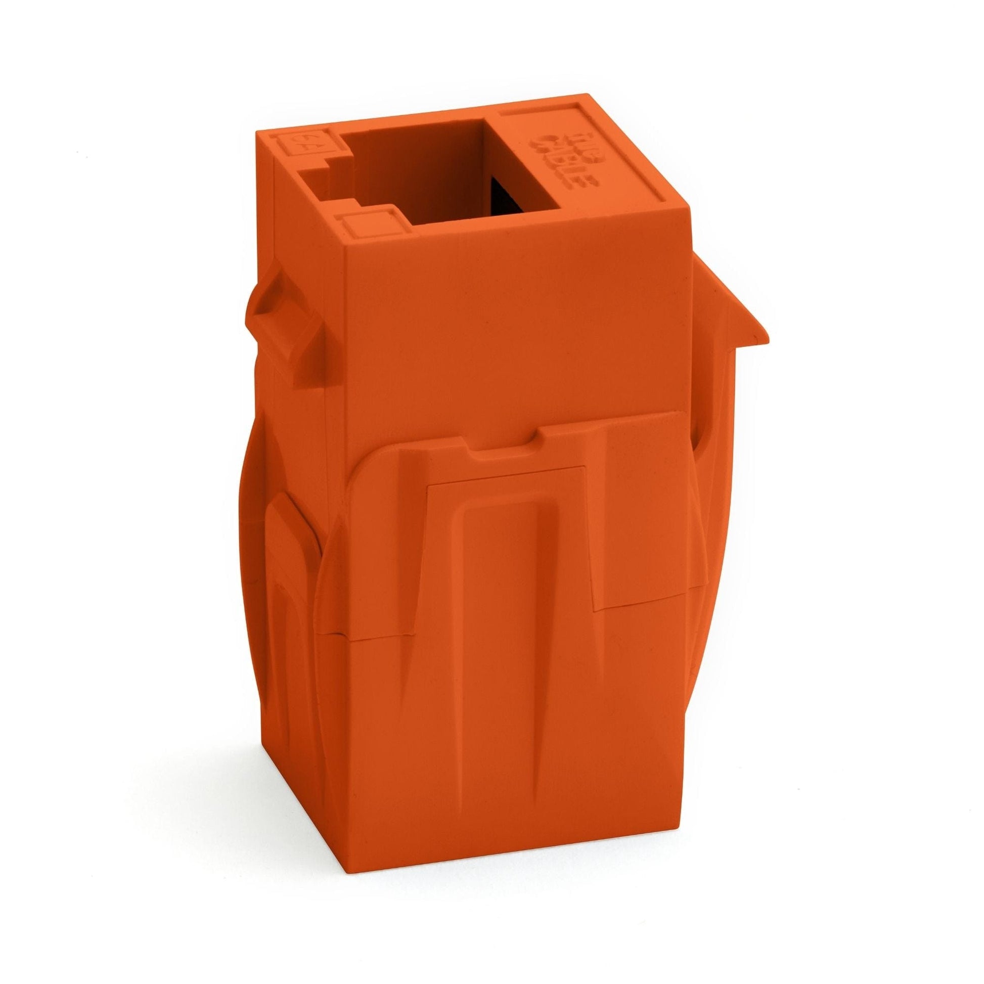 Cat6A Keystone Jack Couplers | Unshielded | 6 Piece | Orange | standing up