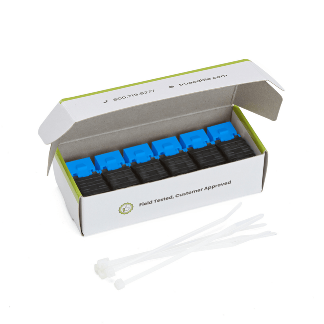 Cat6 Toolless Keystone Jack | Unshielded | 6pc | Blue