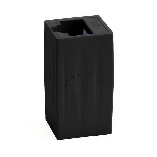 Cat6 Inline Coupler | Unshielded | Black | 2pc | standing up