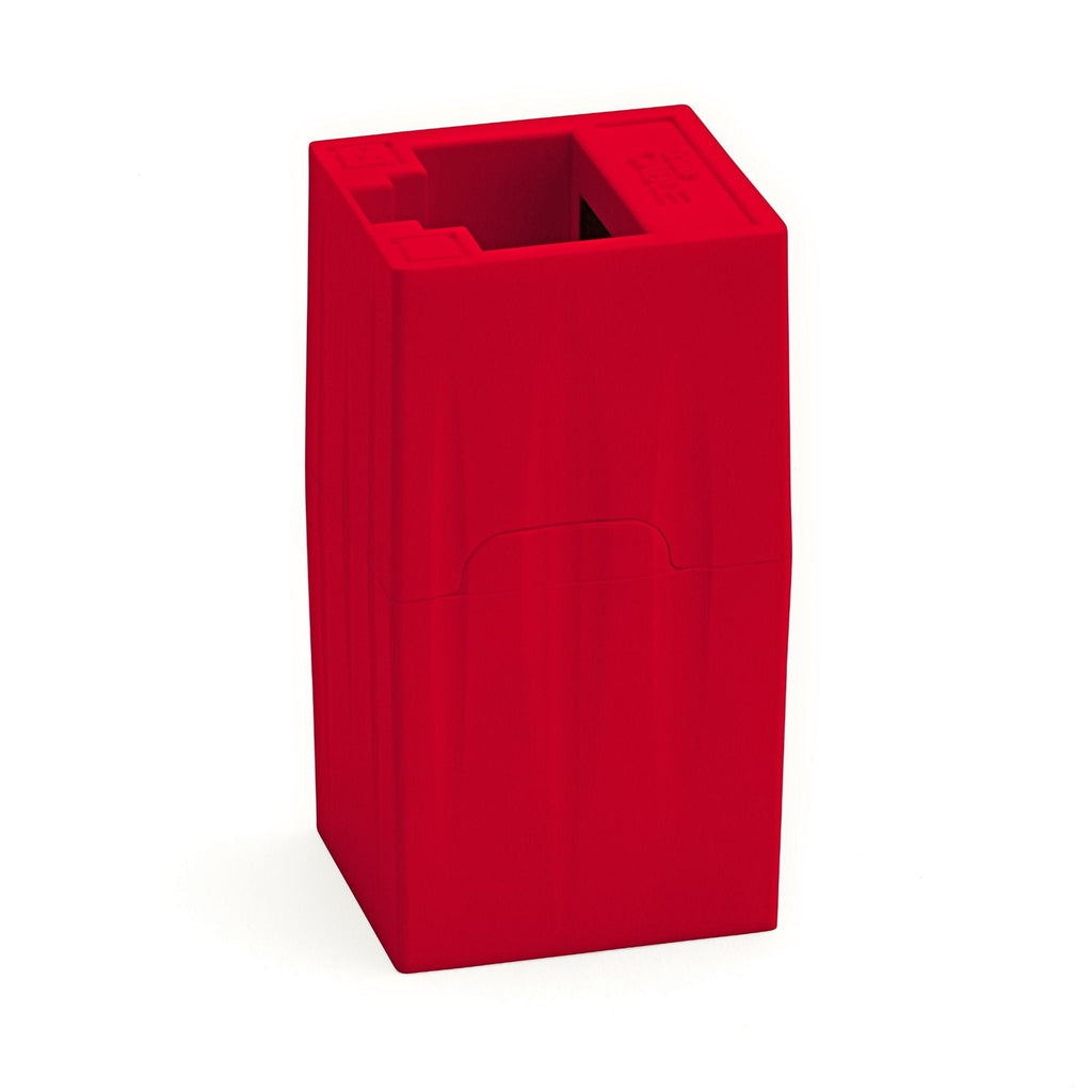 Cat6A Inline Coupler | Unshielded | Red | 2pc | standing up