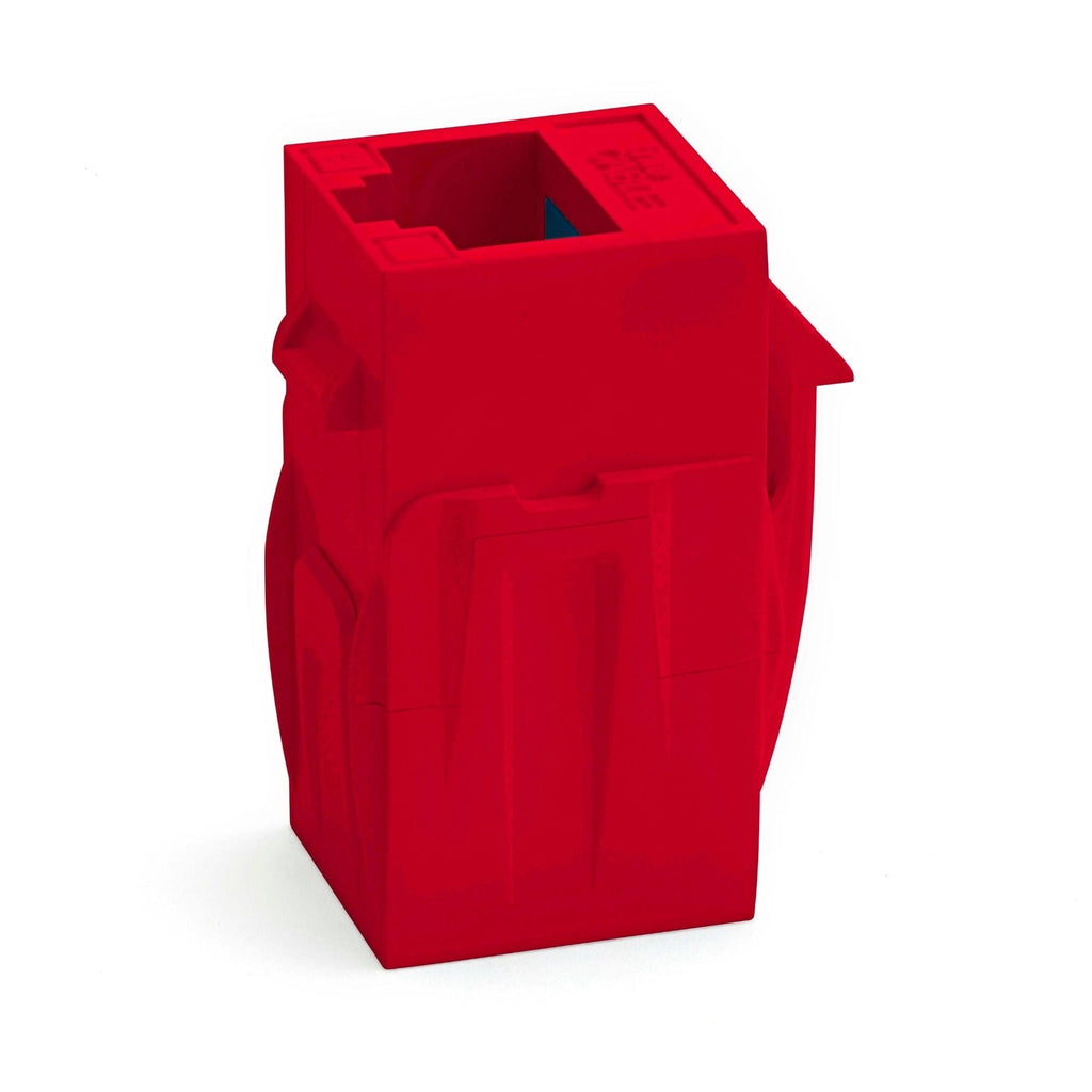 Cat6 Keystone Jack Coupler | Unshielded | red | 12 Piece | standing up