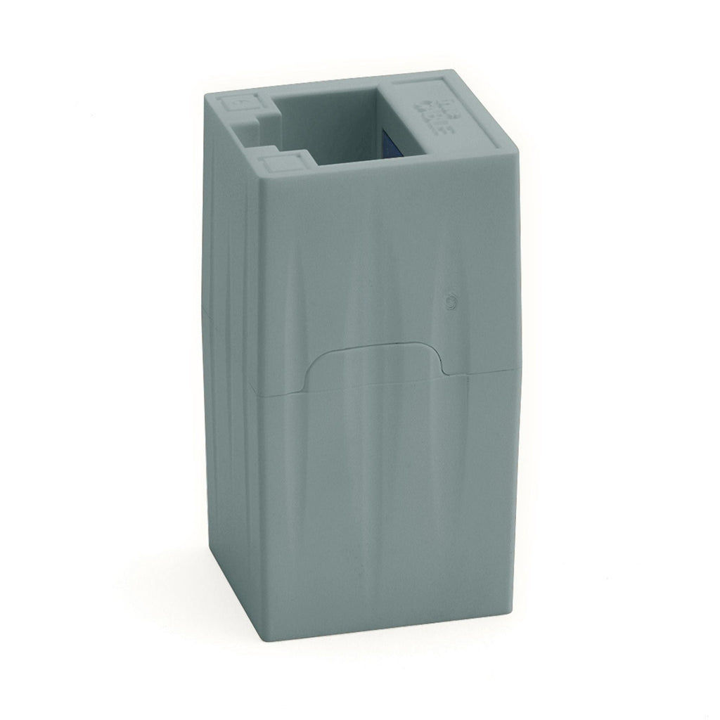 Cat6 Inline Coupler | Unshielded | Gray | 12pc | standing up
