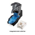 Cat6 Toolless Keystone Jack | Unshielded | 2pc | Black
