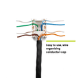 Cat6 Toolless Keystone Jack | Unshielded | 2pc | Black
