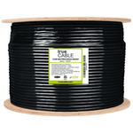 trueCABLE | Cat6 Gel Filled Direct Burial | Black | 1000ft |  Reel Label