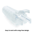 Cut-to-Fit RJ45 Strain Relief Boot | Small | 100pc | Snag Free Design