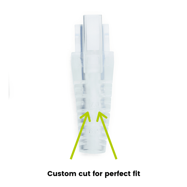 Cut-to-Fit RJ45 Strain Relief Boot | Large | 100pc | Custom Cut