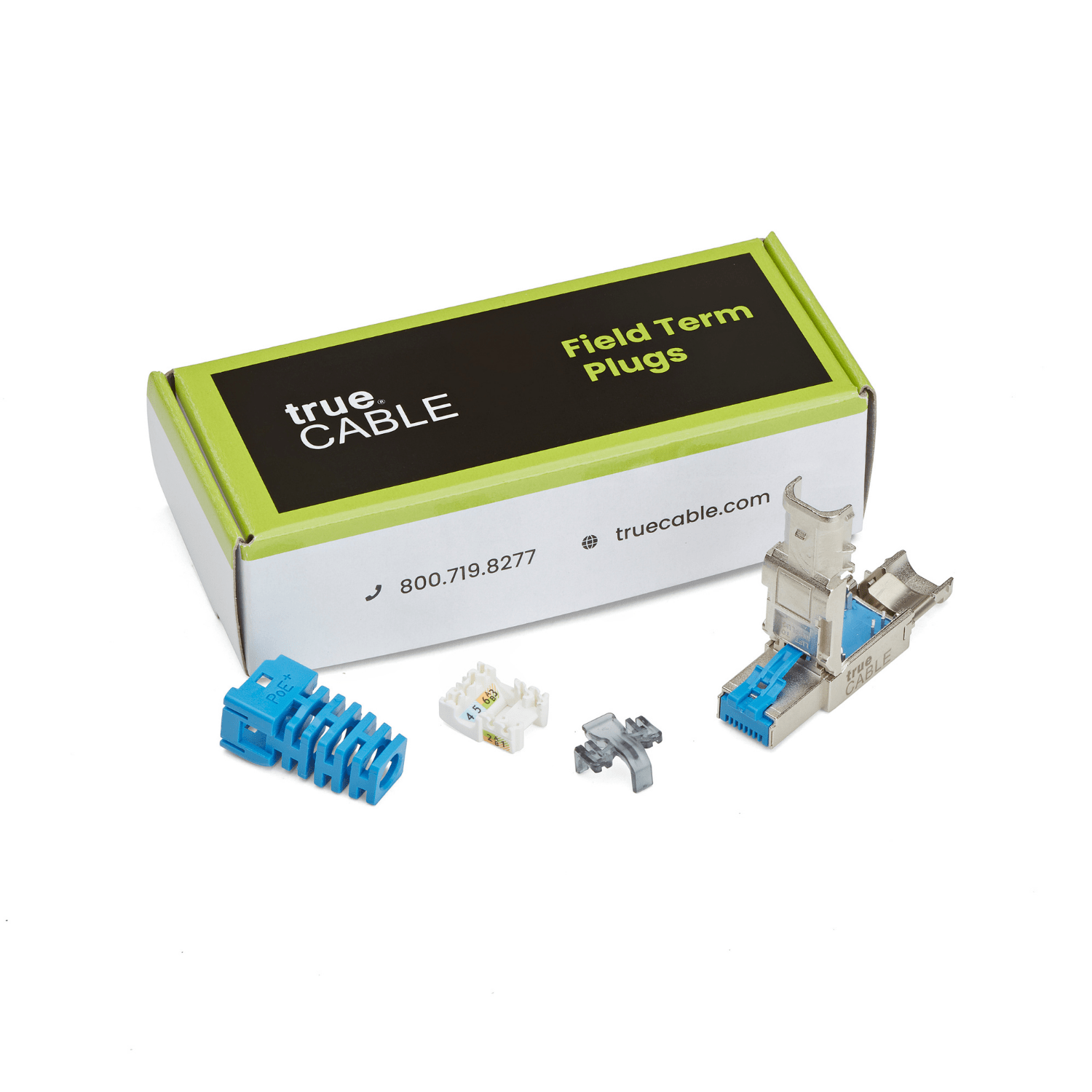 trueCABLE | Cat6A Field Term Plug | 6pc | Box Contents