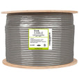 Cat6A Riser Ethernet Cable Blue 1000ft trueCABLE Reel Label