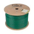 Cat6A Riser Ethernet Cable Green 1000ft trueCABLE Reel No Wrap