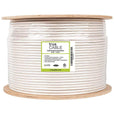 Cat6A Riser Ethernet Cable White 1000ft trueCABLE Reel Label