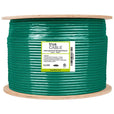 Cat6A Shielded Plenum Ethernet Cable Green 1000ft Reel Spool