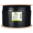 Cat6A Direct Burial, Unshielded, Black, 1000ft