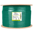 Cat6A Plenum Ethernet Cable Green 1000ft trueCABLE Reel Label