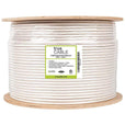 Cat6A Plenum Ethernet Cable White 1000ft trueCABLE Reel Label
