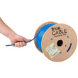 Cat6 Riser Ethernet Cable Blue 500ft trueCABLE Hand Pulling